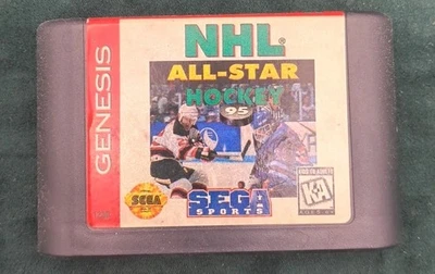 NHL All-Star Hockey 95 (Sega Genesis, 1995) Cartridge Only - Image 1 of 3
