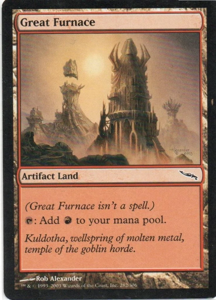 MTG: Mirrodin: Great Furnace: Lightly Played Condition - Image 1 of 1