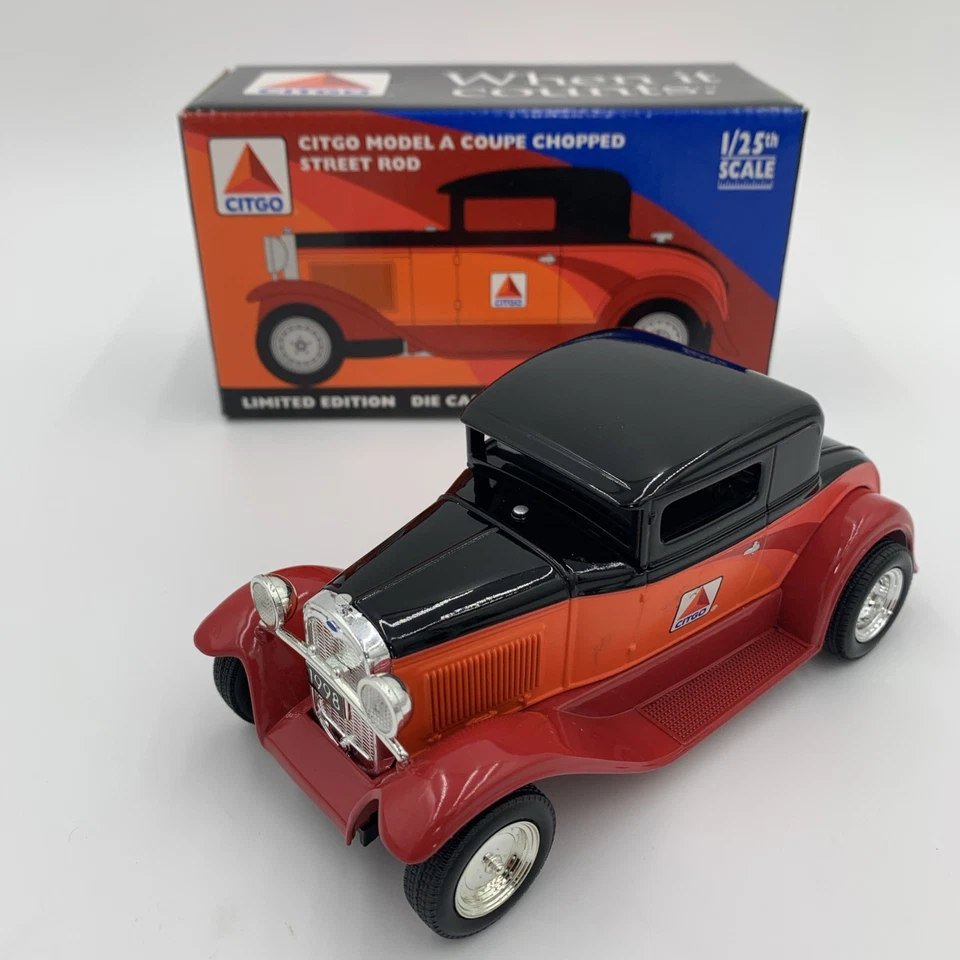 1 25 Ford Model a Coupe 1927 Citgo Die-cast Bank Street Rod Muscle Car Promo '98