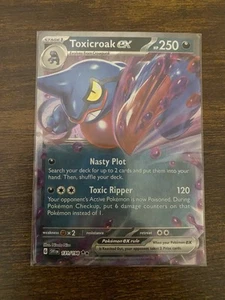 Pokémon TCG Toxicroak ex Scarlet & Violet Base Set 131/198 Holo Double Rare - Bild 1 von 3