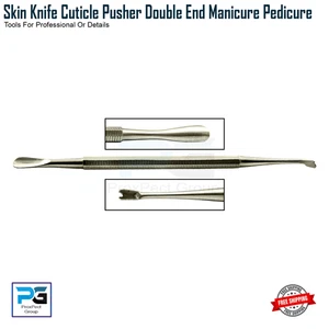 Cuticole Skin Pusher Trimmer Rimuovi Pedicure Manicure Nail Art Strumento Doppio Lato - Foto 1 di 9