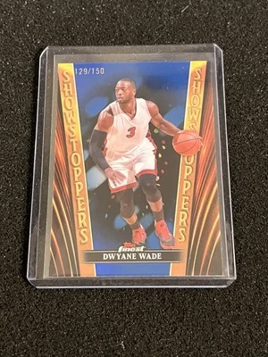 Dwyane Wade 2023-24 Topps Finest Showstoppers Blue Refractor #d /150 Heat HOF - Image 1 of 2