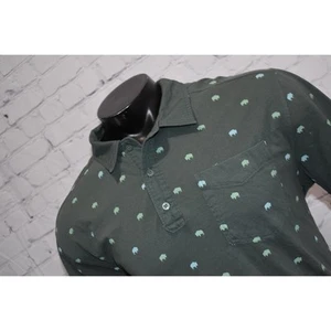 Mountain Khakis Golf Polo Shirt Mens Size Large Green Buffalo Design Cotton - Picture 1 of 7