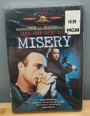 MISERY DVD James Caan Kathy Bates Stephen King Brand New Sealed Foto 1 de 2