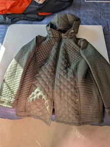 PREOWNED WEATHERPROOF GARMENT CO WOMENS WINTER SZ 1X POLYESTER BLEND FOREST GRN - Picture 1 of 6