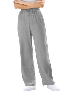 Woman Within Plus Size Tall Sport Knit Straight Leg Pant - Picture 1 of 50