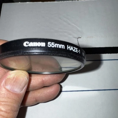 Canon 55mm Filter UV Haze-1 made in USA SSC SC - OEM genuine vintage - Image 1 of 3