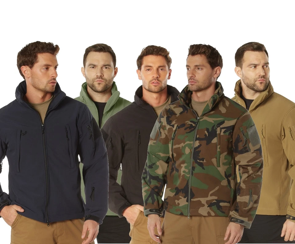 Rothco Mens Special OPS Tactical Soft Shell Jacket w/ Waterproof Shell - New - Image 1 of 1