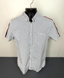 Free Planet Shirt Mens Medium Stripe Short Sleeve - Picture 1 of 4