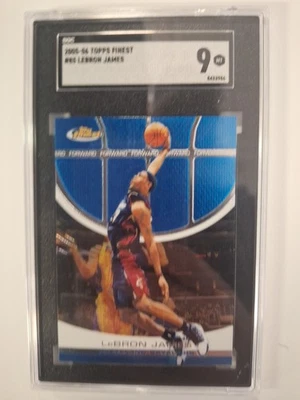 2005-06 Topps Finest Lebron James #85 SGC 9 - Image 1 of 3