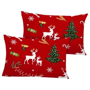  Christmas Standard Pillow Cases Set of 2, 26" x 20" (Pack of 2) 28# Christmas - Picture 1 of 8