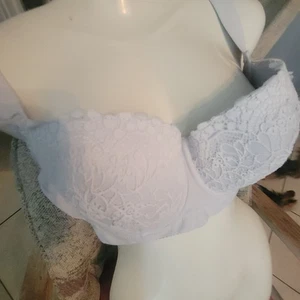 40C/90 Light Blue Underwire Padded Women's Bra - Picture 1 of 7