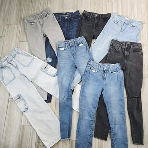 Jeans skinny jeggings Rockstar Old Navy celebrità ragazze vita alta taglia 16 lotto 8 - Foto 1 di 9