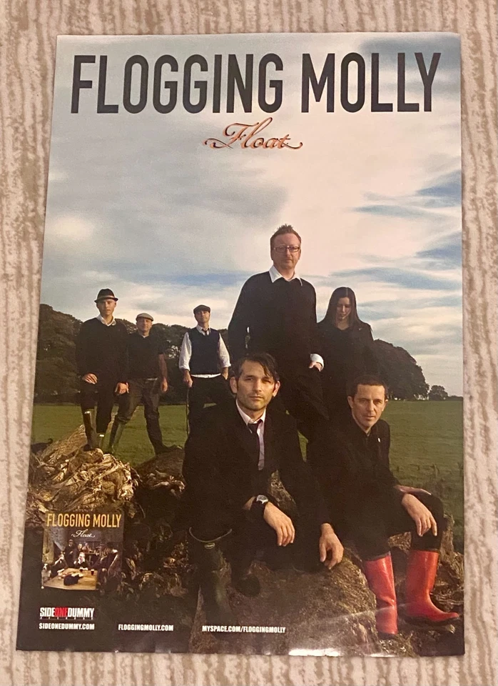 FLOGGING MOLLY FLOAT 2008 ORIGINAL PROMO POSTER - Image 1 of 1