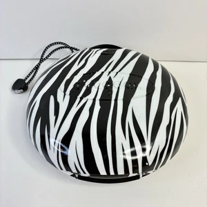 Contenedor de viaje de colección Y2K conchas estampado animal cebra *LEER* - Imagen 1 de 15