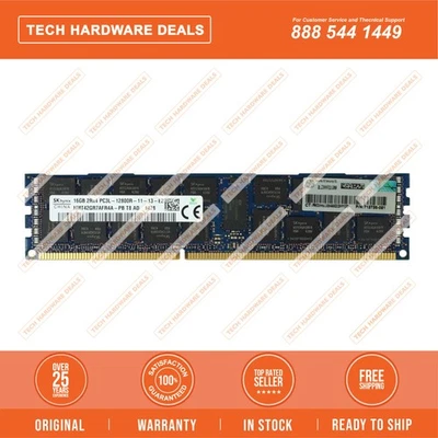 713756-081 Qty In Stock!   HPE 16GB (1x16GB) Dual Rank x4 PC3L-12800R (DDR3-1600 - Image 1 of 2