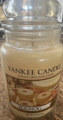 Yankee Candle ponche de huevo perfumado tarro vela 22 oz Foto 1 de 4