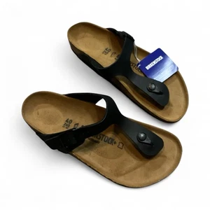 Größe 9 W/7 M - Birkenstock Zehenstegsandale Gizeh BS schwarz - Bild 1 von 4