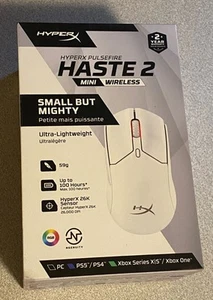 Mini souris de jeu sans fil HyperX Pulsefire Haste 2 blanche neuve 197192120224 - Photo 1/3