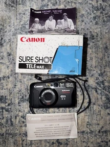 Cámara puntual Canon Sure Shot TeleMax con caja probada funcionando - Imagen 1 de 9