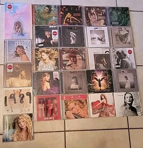 Taylor Swift 25 CD Lot Life of Showgirl Tort Poet Dept Speak Now 19 New 6 Opened - Picture 1 of 24