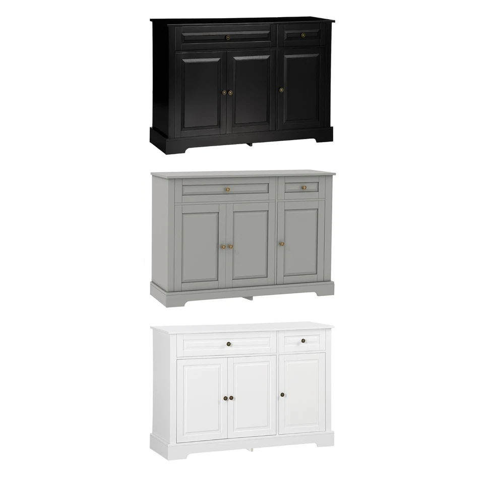 HOMCOM Modern Sideboard Buffet Cabinet with Storage Cupboards and Drawers - Image 1 of 1