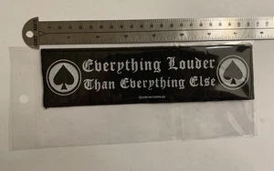 Motörhead / Everything Louder Than Everything Else Sew On Patch  - Picture 1 of 2