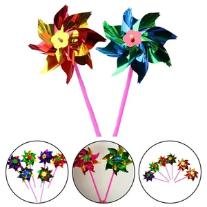 Décoration de Fête Pelouse Pinwheels Coloré Vent Toupie Matériaux Premium - Picture 1 of 12