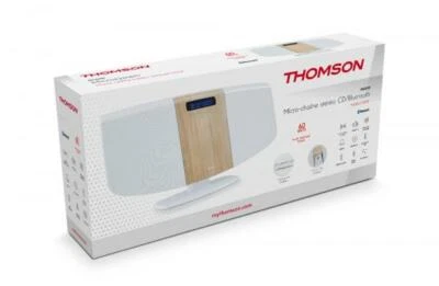 Thomson Bluetooth Kompaktanlage MIC401BT USB MP3 Radio AUX-IN weiß TH386776 - Bild 1 von 4