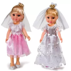 Bambola Amore Mio Piccola Sposa con Vestito in Tessuto 2 Modelli Grandi Giochi - Foto 1 di 5