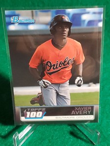 2011 Bowman Topps 100 Baltimore Orioles Baseball Card #TP99 Xavier Avery
