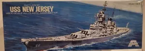 Vintage Aurora USS New Jersey Battleship 1/600 Scale Model #724 (New) - Picture 1 of 6