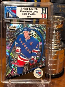 Brian Leetch 1999 Pacific Revolution HHA 10 BEAUTIFUL REFRACTOR DAZZLING! - Picture 1 of 2