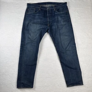 Pantalones de mezclilla Levi's 501 CT para hombre lavado oscuro botón mosca pierna recta talla 38 x 30 - Imagen 1 de 15
