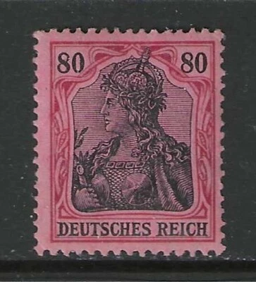 Alemania 1915 80 Pfennig Germania emisión guerra impresión como nuevo* $82,00 Foto 1 de 2