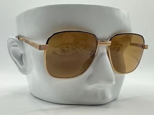 NEW Vintage Sunglasses Men's Square Metal Style | Brown/Gold Frame | Monel #867 - Picture 1 of 10