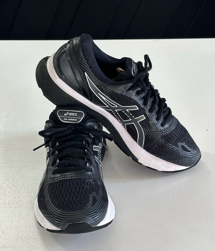 Scarpe sneakers corsa uomo ASICS Gel Nimbus 21 1011A169 nero argento bianco 7 5