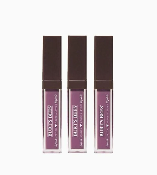 Lápiz labial líquido hidratante 100 % natural Burt's Bees, Lavender Lake - 3 tubos Foto 1 de 1