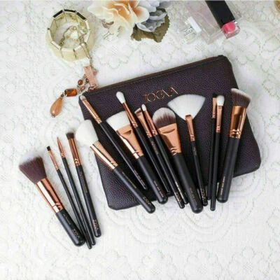 15pcs Make Up Bürsten Rosegold Brush Set Pinsel Verfassungs Schönheit Tasche  FN - Bild 1 von 4