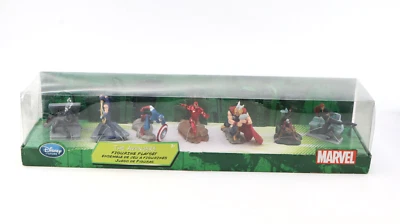 2011 Marvel Avengers Set Of 7 Disney Store Iron Man Black Widow Captain America - Image 1 of 4