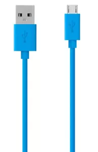 ORIGINAL OEM T-MOBILE 4-FOOT BLUE USB CHARGE/SYNC CABLE FOR MICRO USB PHONES - Picture 1 of 2