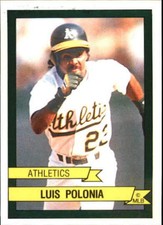 1989 (ATHLETICS) Panini Stickers #425 Luis Polonia