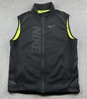 Nike Therma Sphere Training Vest Mens XL Black Full Zip Running Neon Golf 807763