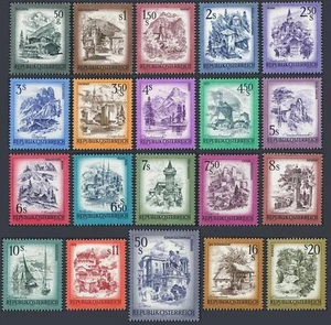 Austria 958-976, MNH. Michel 1430/1596. Definitive 1973-1978. Views. - Picture 1 of 1