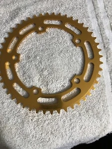 Shimano BMX / SS 47t  Gold Chainring-NEW / NOS Vintage old bmx - Picture 1 of 5
