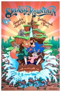 DISNEYLAND SPLASH MOUNTAIN - SAMMLERPOSTER - KAUFEN SIE 2 ERHALTEN SIE 1 GRATIS!! - Bild 1 von 3