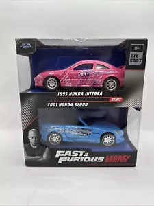 JADA FAST AND FURIOUS LEGACY SERIE 1995 HONDA INTEGRA & 2001 HONDA S2000 1:32 - Foto 1 di 9