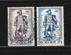 IRELAND – 1956 – JOHN BARRY ISSUE – SET OF 2 – Sc # 155-156 - USED - Picture 1 of 2
