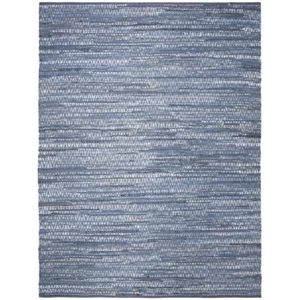 SAFAVIEH Montauk Collection MTK415L Handwoven Blue Rug - Picture 1 of 12
