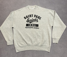 St Paul Saints Sweater Mens XL Crew Shirt Minor League Professional VTG 90s Y2K